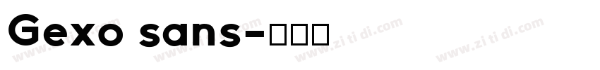 Gexo sans字体转换
